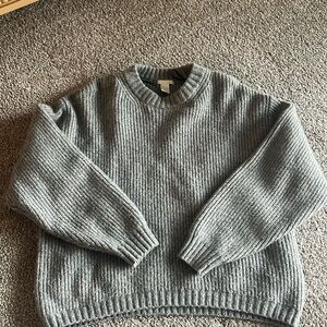 Gray chunky sweater
